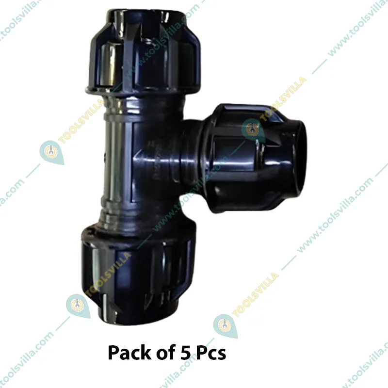 40 mm Comp Tee (Three Cap) for Irrigation (Pack of 5 Pcs)
