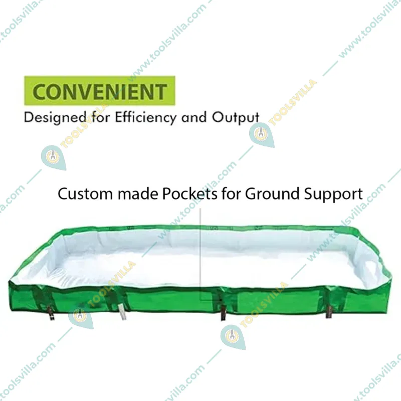 Shiv Biotech 450 GSM HDPE Reusable Azolla Growing Bed (Pack of 2 pieces)(Size-2 x 2 x 1 feet)