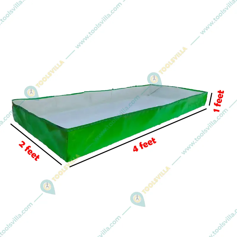 Shiv Biotech 450 GSM UV Treated Reusable 4 x 2 x 1 feet HDPEAzolla/Vermicompost Bag/Grow Bag | Heat Stitched