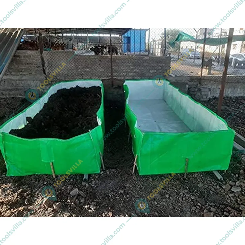 Shiv Biotech 450 GSM UV Treated Reusable 4 x 2 x 1 feet HDPEAzolla/Vermicompost Bag/Grow Bag | Heat Stitched