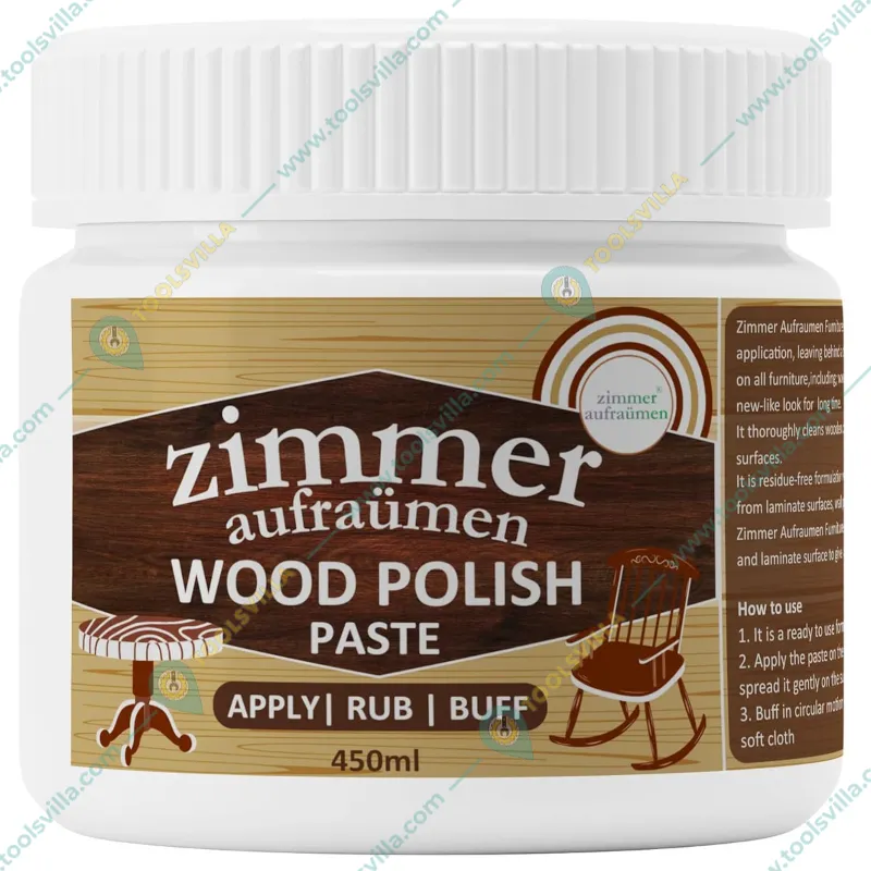 Zimmer Aufraumen (450 ml x 2 Pcs) Wood Polish Paste