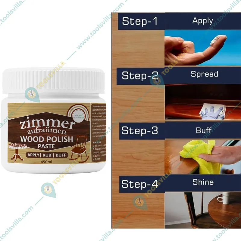 Zimmer Aufraumen (450 ml x 2 Pcs) Wood Polish Paste