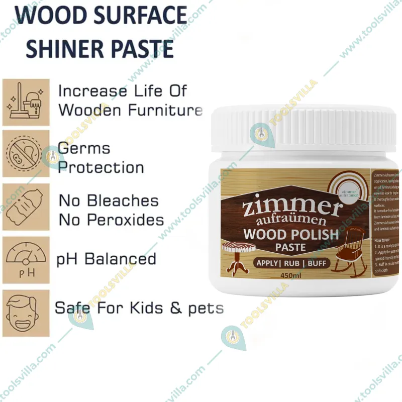 Zimmer Aufraumen (450 ml x 2 Pcs) Wood Polish Paste