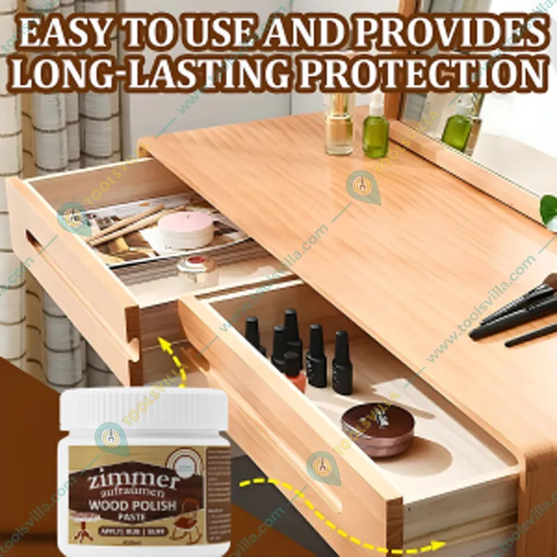 Zimmer Aufraumen (450 ml x 2 Pcs) Wood Polish Paste