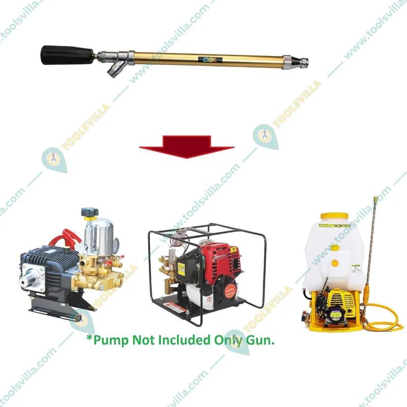 1.5 Feet (450 mm) High Pressure Golden Gun with Imported Nozal Tip