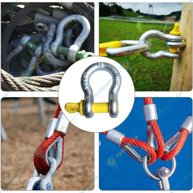 Premium Quality 4.75 Ton Pin Type Bow Shackle Screw (Pack of 5 Pcs)
