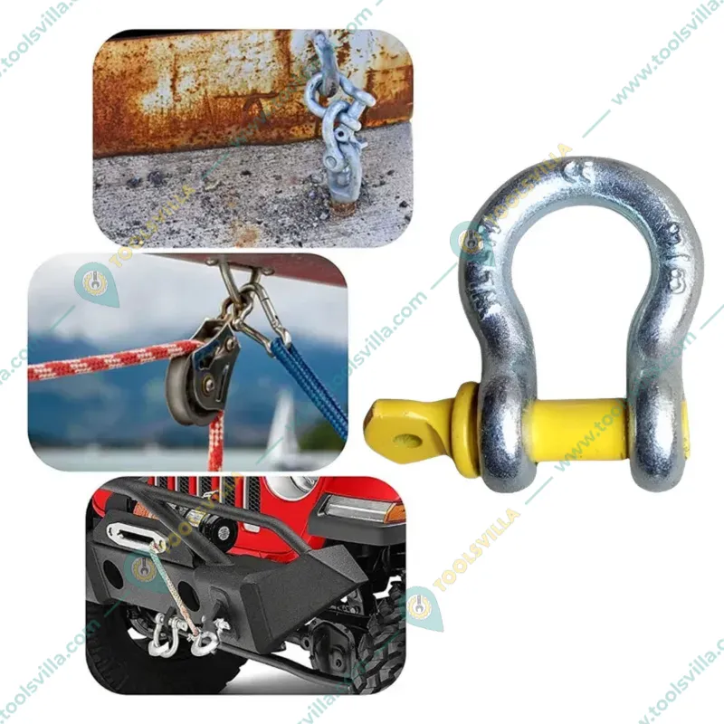 Premium Quality 4.75 Ton Pin Type Bow Shackle Screw (Pack of 5 Pcs)