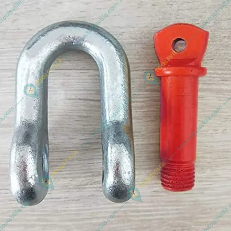 Heavy Duty G80 Alloy Steel 4.75 Ton Screw Pin Type D Shackle For Lifting