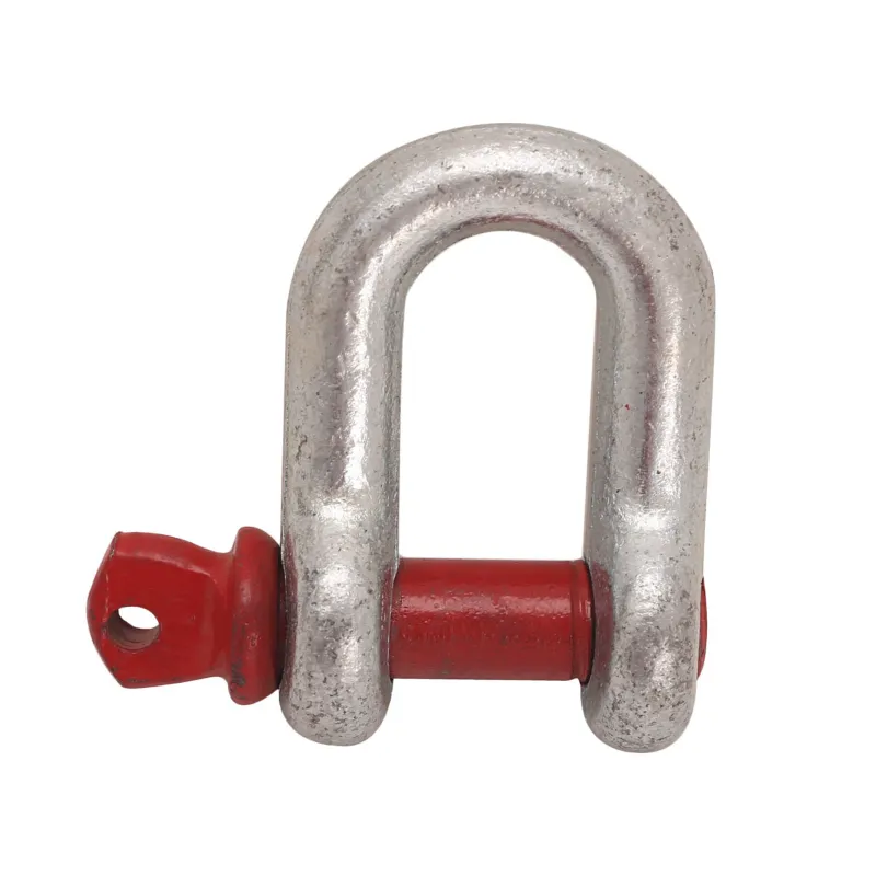 Heavy Duty G80 Alloy Steel 4.75 Ton Screw Pin Type D Shackle For Lifting