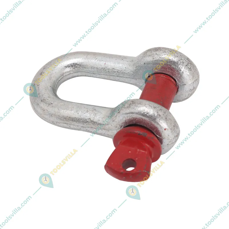Heavy Duty G80 Alloy Steel 4.75 Ton Screw Pin Type D Shackle For Lifting