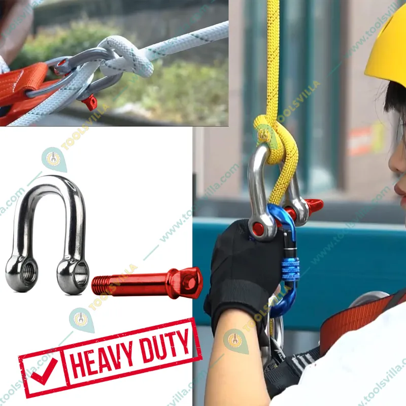 Heavy Duty G80 Alloy Steel 4.75 Ton Screw Pin Type D Shackle For Lifting