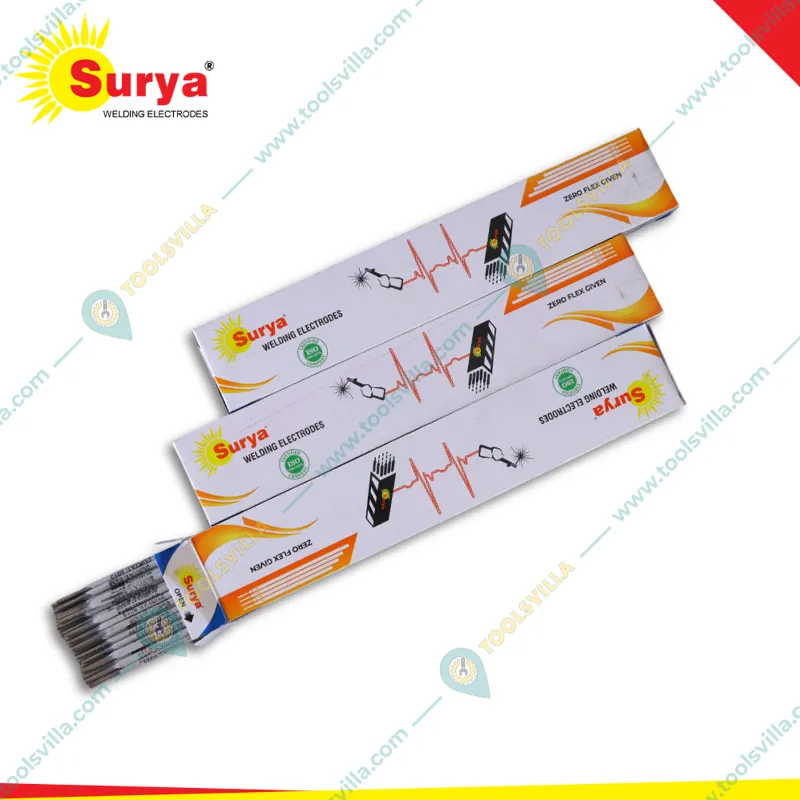 Surya 480 Pcs 4.00 mm x 450 mm Rod Size Welding Electrodes, 8G Gauge