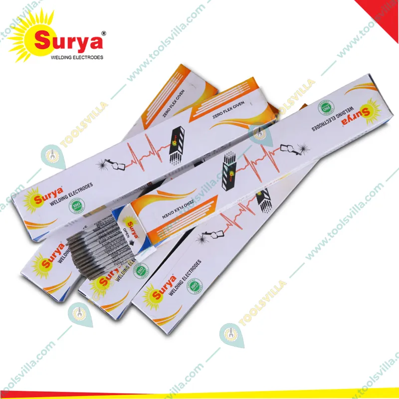 Surya 480 Pcs 4.00 mm x 450 mm Rod Size Welding Electrodes, 8G Gauge