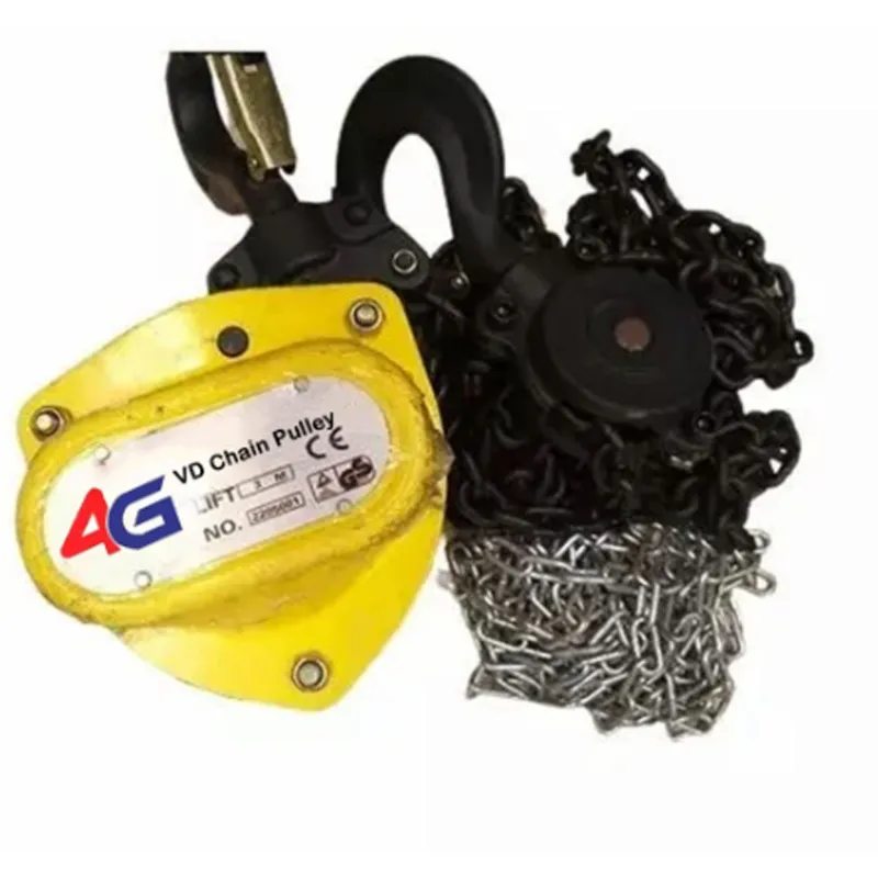 4G 2 Ton VD Chain Pulley Block With 6 Meter x 8 mm Load Chain - 6 Meter Standard Lift - Double Fall