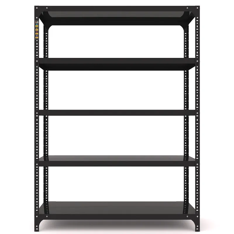 FIDVI® 12D X 29L X 48H Inch 5 Shelves Powder Coated Slotted Angle Metal Rack With Accessories ( SR-512)