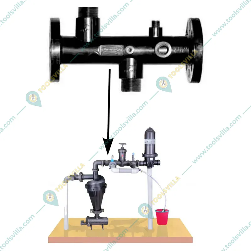 4 Inch PP Header Assembly Flange End Used in Drip Irrigation, Sprinkler Systems