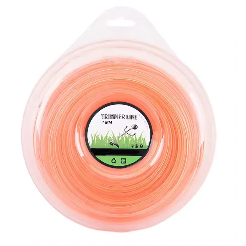 Heavy Duty BC414, 50 Meter 4 mm Round Nylon Trimmer Line For Petrol Brush Cutter