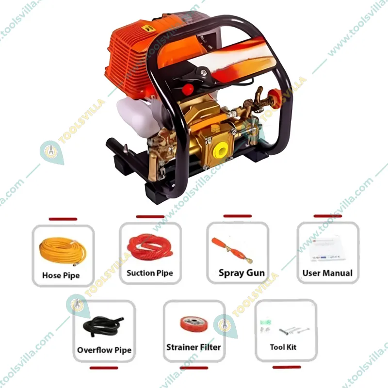 Greenleaf 31 CC 4 Stroke Power Sprayer | Portable Agriculture Sprayer PS-P4 With Accessories 