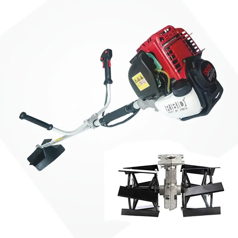 RBD 4 Stroke 35 CC Sidepack Petrol Brush Cutter / Grass Cutter Machine With Tiller Attachment | 2 Years Warranty