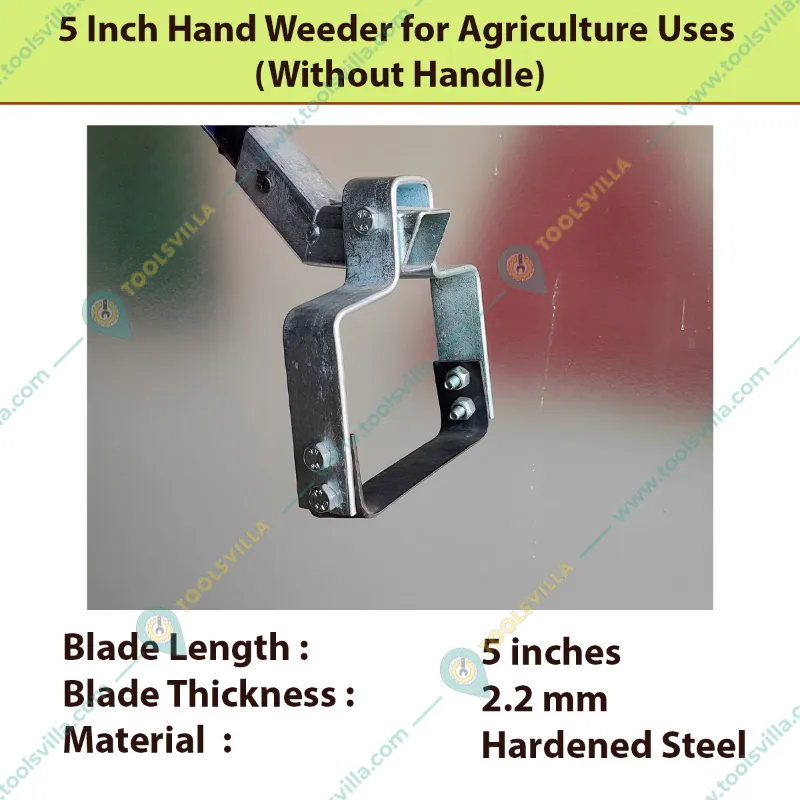Heavy Duty Manual Weeder 5 inch for Weed and Grass Removal (Without Handle)