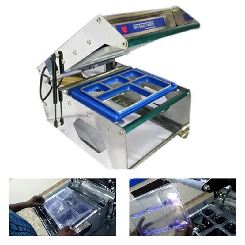 Mini 5 Portion Meal Tray Sealing Machine 700W, 350 trays/hr