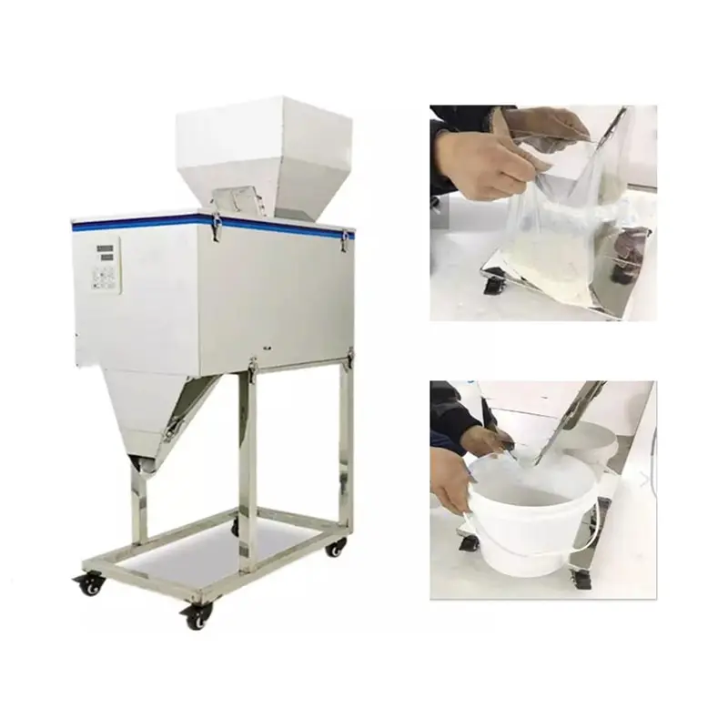 50g to 5000g Semi Automatic Pulses/Seeds/Grains Filling Machine 500W