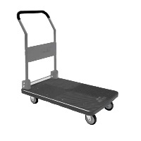 Foldable Single Platform Trolley with 500Kg Capacity