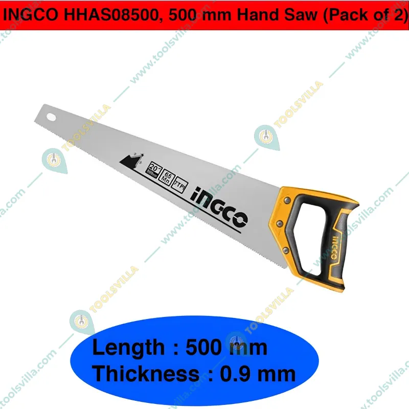 INGCO HHAS08500, 500 mm Hand Saw (Pack of 2)