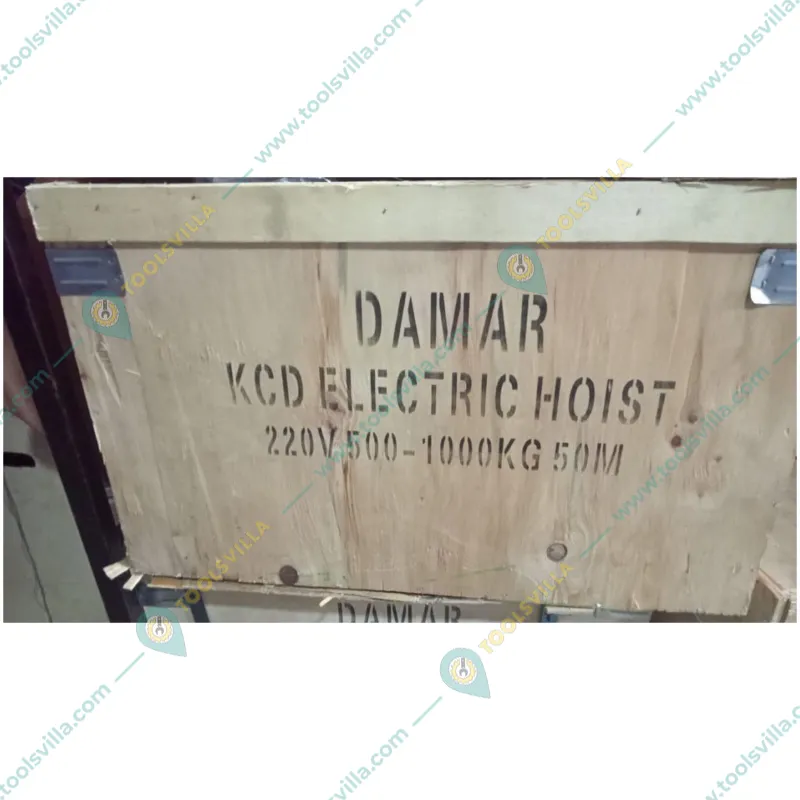 Damar 500-1000 KG load capacity, 3 hp Electric Wire Rope Hoist With 8 MM & 50 Meter Wire Rope