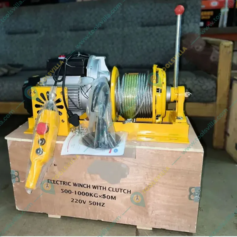 HT 500 kg Capacity 360° Mini Crane With Electric Clutch Winch, 5 HP Motor- 10 mm & 40 Meter Rope