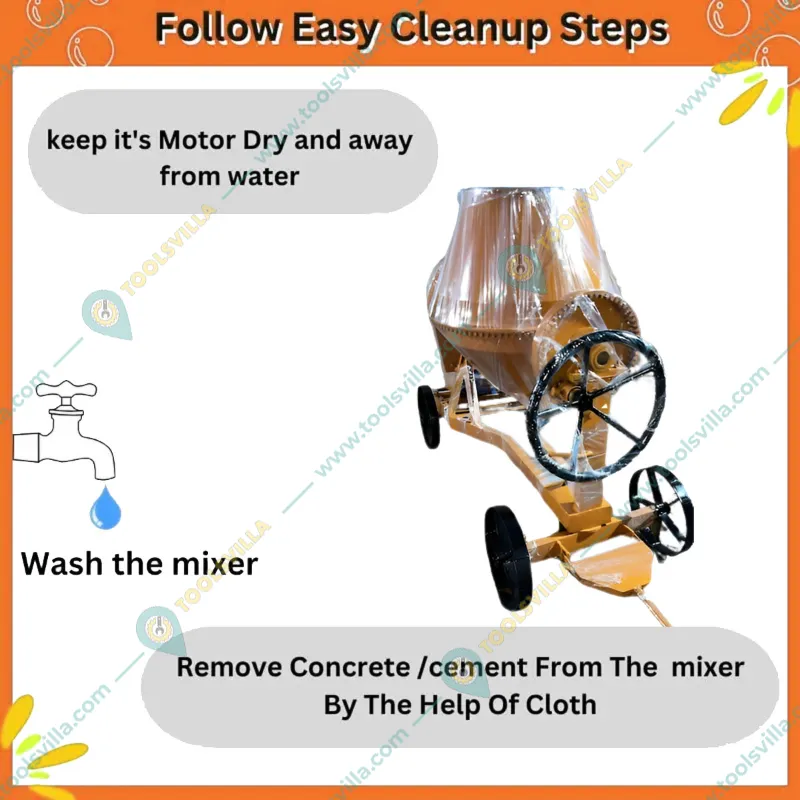Heavy Duty 500L Half Bag 2 HP Motor Steering Type Concrete Mixer with Four Wheels
