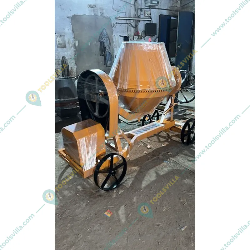 Heavy Duty 500L Half Bag 2 HP Motor Steering Type Concrete Mixer with Four Wheels