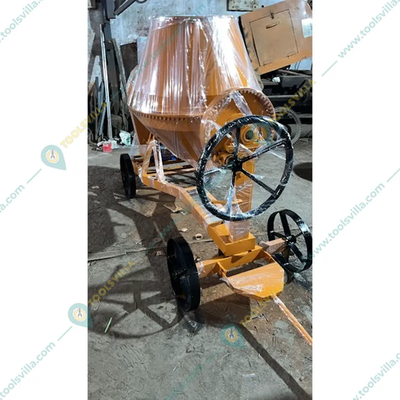 Heavy Duty 500L Half Bag 2 HP Motor Steering Type Concrete Mixer with Four Wheels