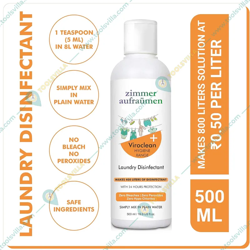 Zimmer Aufraumen 500ml Laundry Disinfectant Liquid With 24 Hours Protection