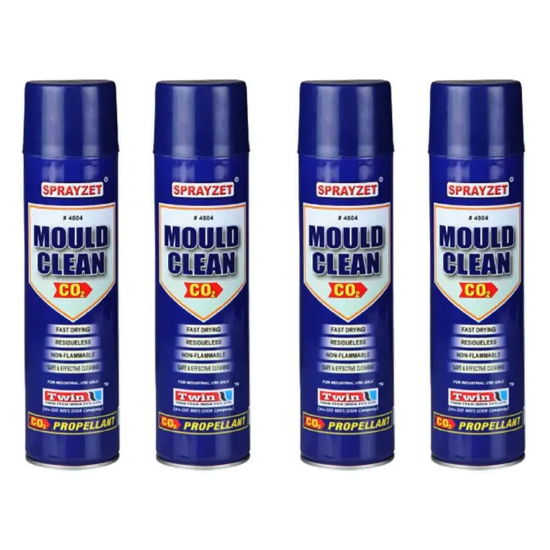 4 Pack of Sprayzet (500ml x 4pcs) Mould Clean CO2 to Clean Precious Moulds & Dies, Bearings
