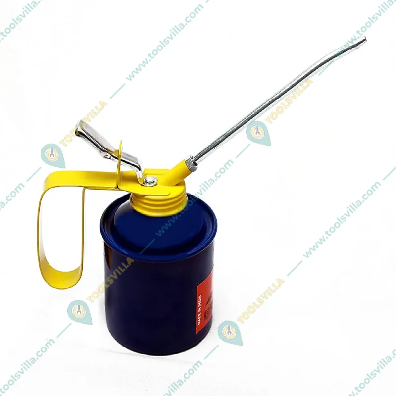 GLOBUS 1 Pint 500ml Blue/Multicolour Steel Oil Can with Fix Spout (327)