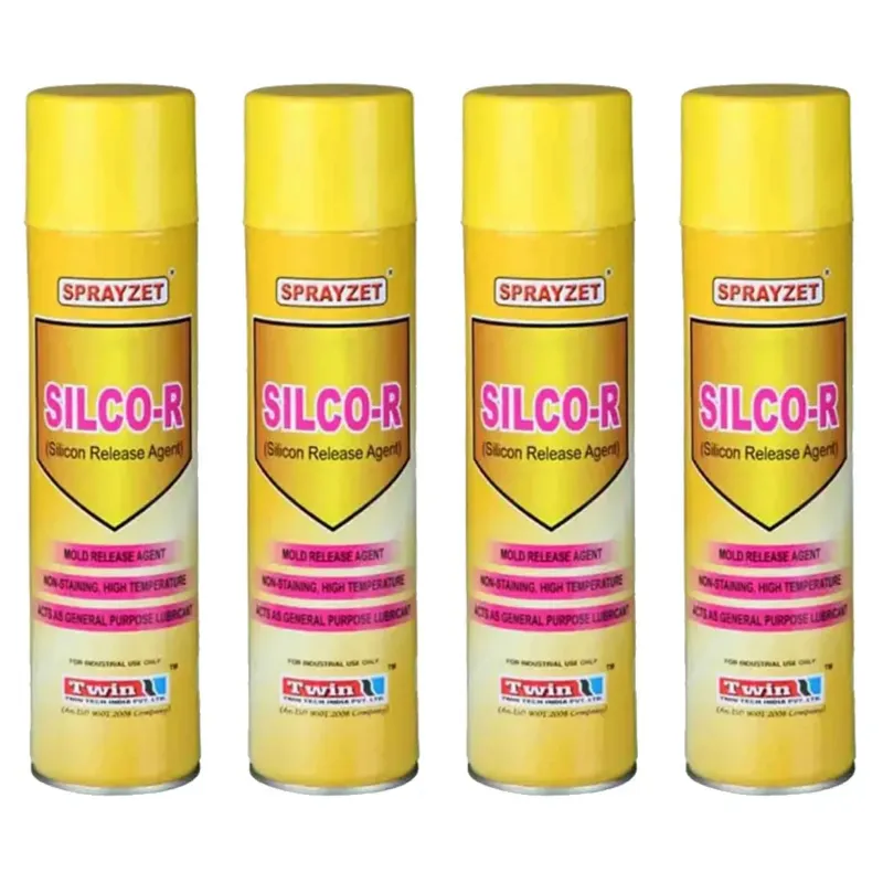 4 Pack of Sprayzet (500ml x 4pcs) Silco-R Silicon Based Mold Release Agent for Plastic, Rubber, Nylon Metal Molds, Dies