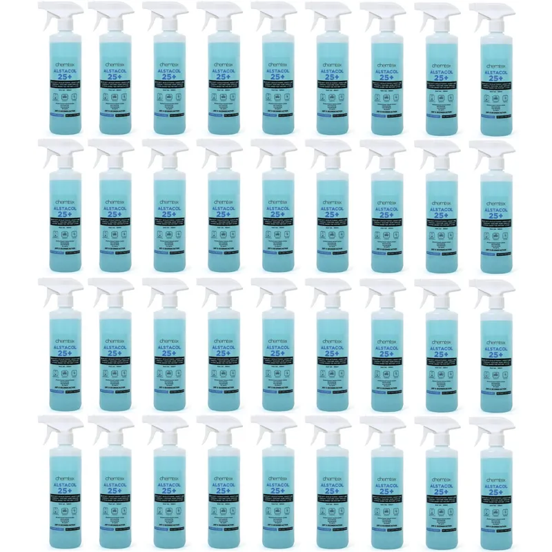 36 Pcs of Chemtex (500ml x 36 pcs) Alstacol 25+ Alcohol Based Surface Disinfectant Spray for Commonly Touched Surfaces