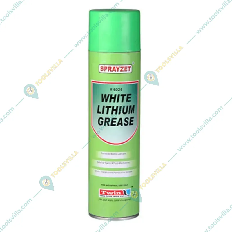 4 Pack of Sprayzet (500ml x 4pcs) White Lithium Grease to Provides All Weather Lubrication for Any Moving Parts