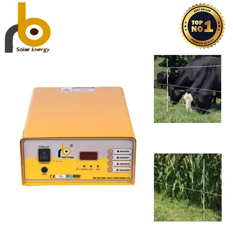 RB Solar 10 KV 50 Acre Programable Metal Body Solar Zatka Machine Auto battery/power cut (1 Year Warranty) with Accessories