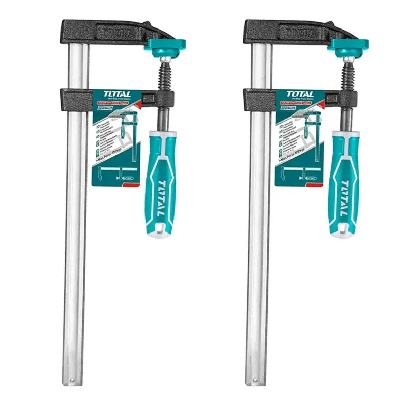 Total 50x150 mm F-Clamp with 170Kg Max Clamp Force (THT1320501) pack of 2