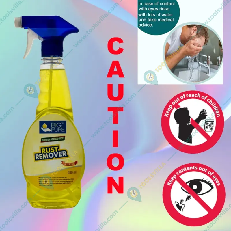 Big Pure 530ml Industrial Rust Remover Supreme to Remove Rust From Tools, Machines