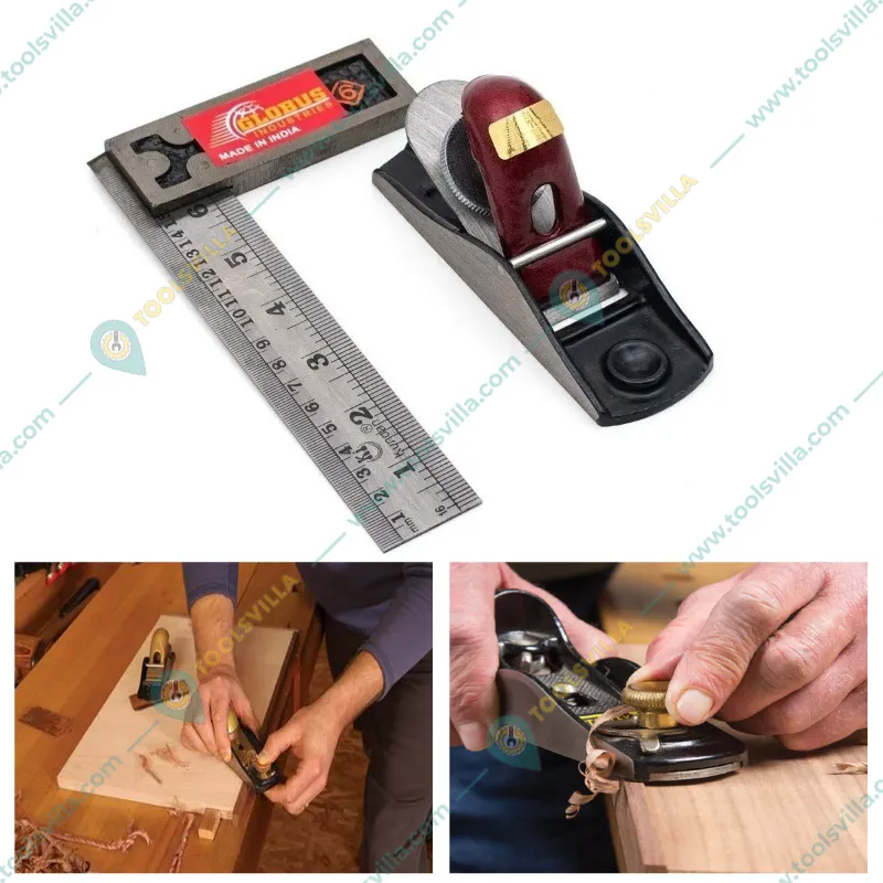 Globus 5.5 inch Alloy Steel Block Plane With 6 Inch Try Square (1244)