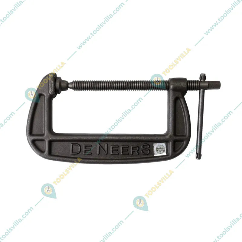 De Neers 55 mm and 80 mm Drop Forged C-Clamp combo For Hold Wood Or Metal Work Piece (1259-2 and 1260-3)