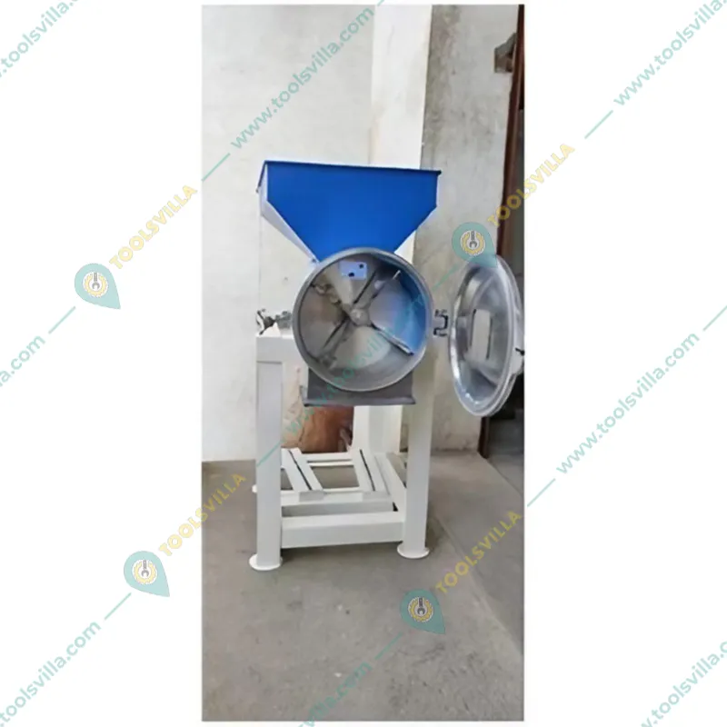 Commercial Semi-Automatic 5HP MS Pulverizer Machine/Masala Grinder Pedisal Model Without Motor
