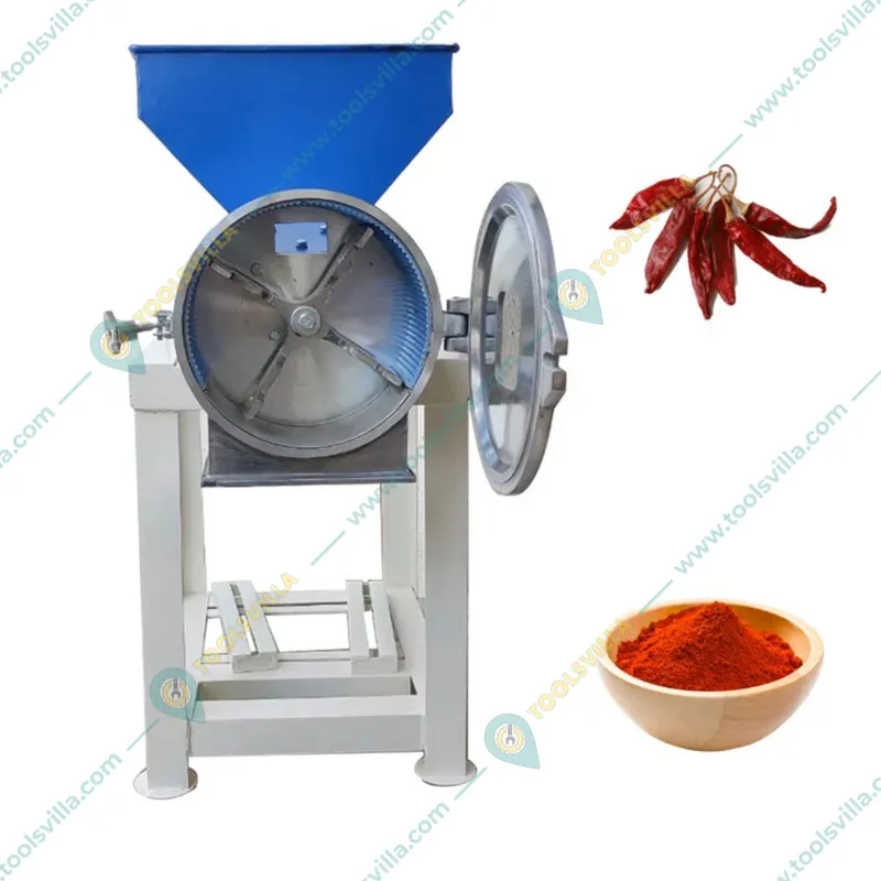 Commercial Semi-Automatic 5HP MS Pulverizer Machine/Masala Grinder Pedisal Model Without Motor
