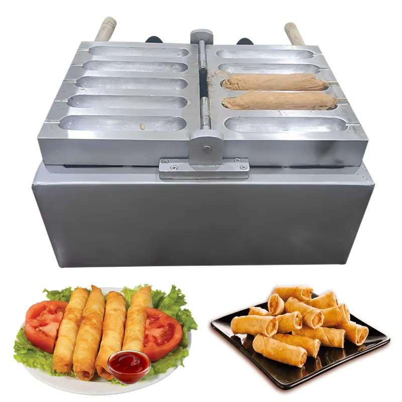 Commercial Gas Operated 5 Pcs Egg Sausage Roll Maker Machine