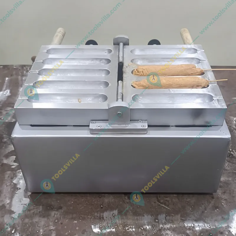 Commercial Gas Operated 5 Pcs Egg Sausage Roll Maker Machine