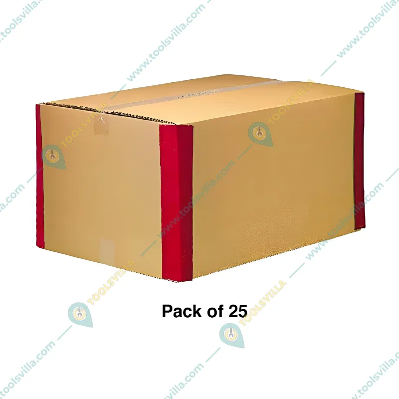 Corrugated 5 Ply Brown Packaging Box, 18x12x12 inch(Pack-25 Pcs)