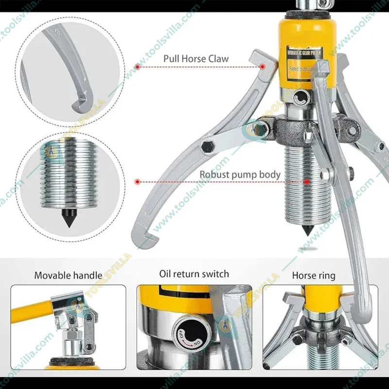 Nutronics 5 Ton Hydraulic Gear Puller (NS YL-5TON)